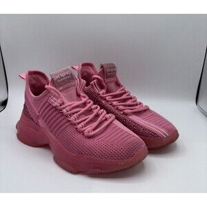 Steve Madden Maxima SM NY90 Hot Pink Sneakers Shoes Woman Walking Size 8.5 M